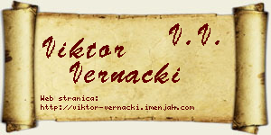 Viktor Vernački vizit kartica